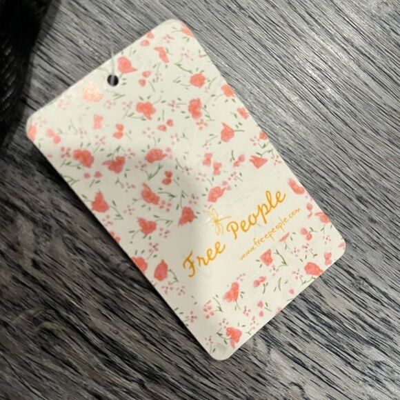 Free People NWT black distressed mini relaxed denim Jean skirt - 26 ($60) - Picture 13 of 13